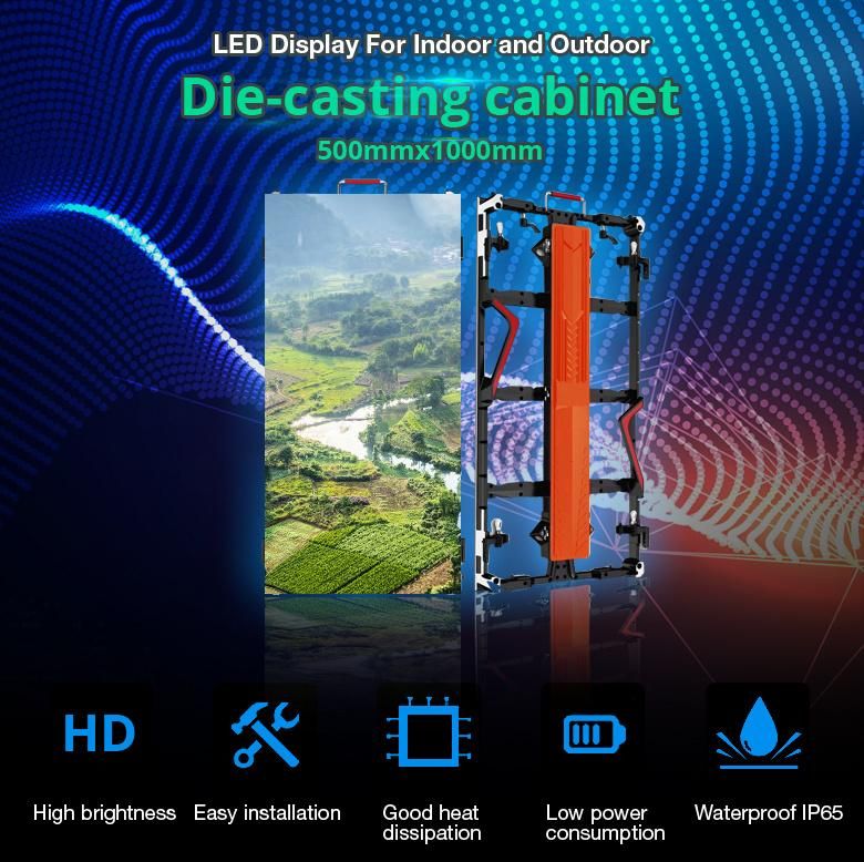 High Refresh Rate Indoor P3.91 SMD1921 Rental LED Display
