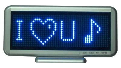 Blue Color Desk LED Moving Sign 16X48