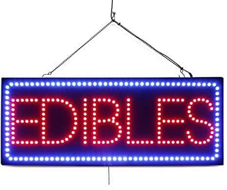 Red Blue LED Beads 19inch*11inch Recargas LED Window Sign