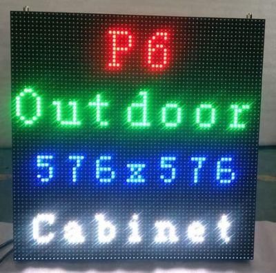 576X576 LED Rental Cabinet P3 P6 Outdoor Full Color LED Screen Display
