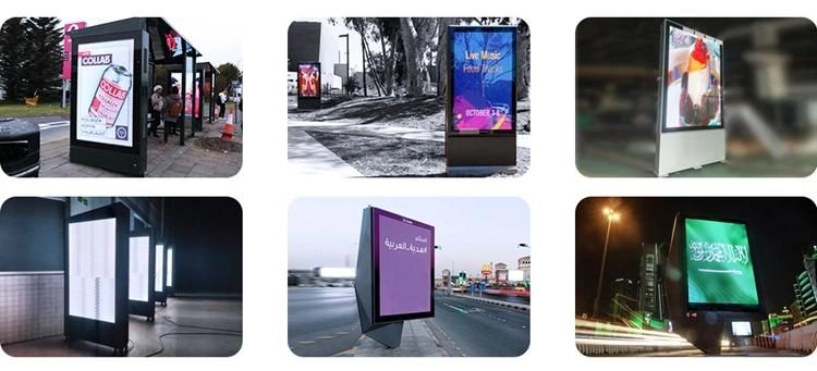 Customized Double Sides Outdoor Standing Advertising LED Display Light Box Mupi