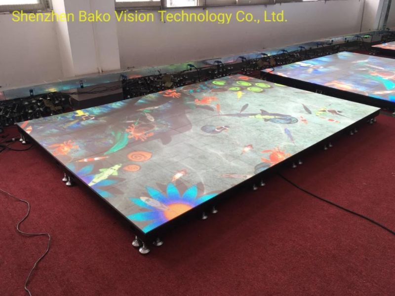 SMD P4.81 Lamp Full Color 1920Hz Indoor Rental Dancing Floor LED Display for Stage