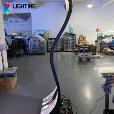 P2.5 Super Thin S-Shaped LED Digital Poster Display LED Display Poster