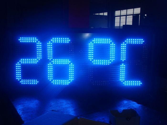 RF Wireless Control LED Time Date Temperature LED Clock Time Board