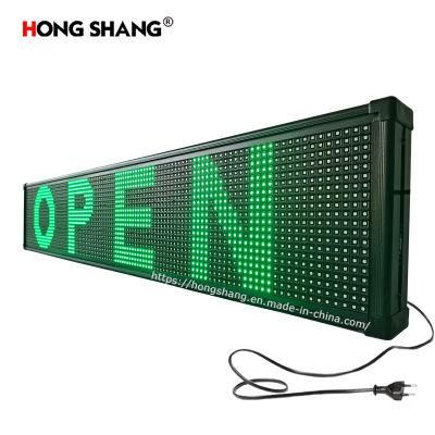 Semi-Outdoor Small Advertising Information Board LED Logo Promotion Display Board