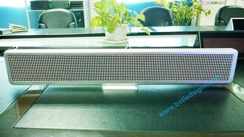 White Color LED Desktop Display 16X96