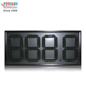 Outdoor Iron Cabinet LED Gas Price Sign LED Digital Gas Price Changer Sign