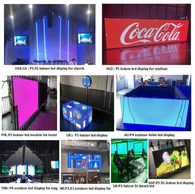 1.92mwx1.273mh Indoor P5 Full Color Night Club 3D LED DJ Booth Display