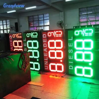 18 Inch White Color Digital Numbers Module 7 Segment LED Display for Oil Price LED Signs LED Gas Price Remote Control