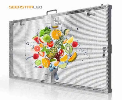 High Transmittance Window Transparent LED Display P3.91-7.81 LED Video Screen