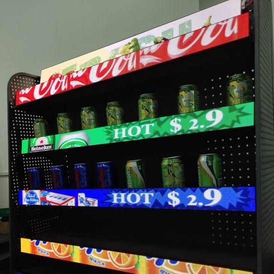 P1.25 Shelf COB LED Display Advertising Supermarket Shelf Display