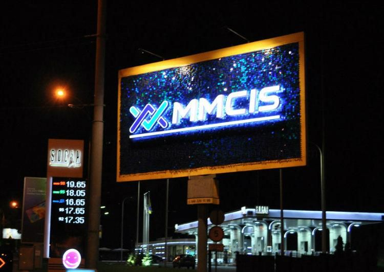 P6 Outdoor 7000CD LED Display Video Wall for Advertising Sign