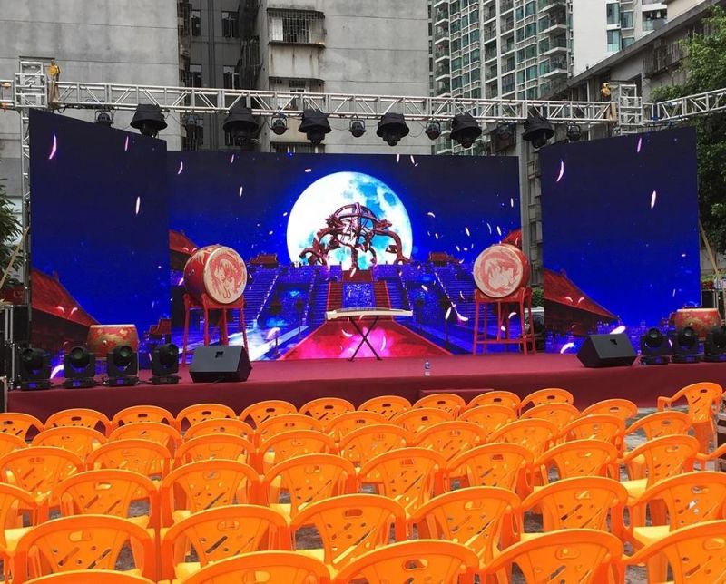 Factory Stock P3.91 Outdoor Rental Waterproof LED Display Screen with 500mm*1000mm Cabinet