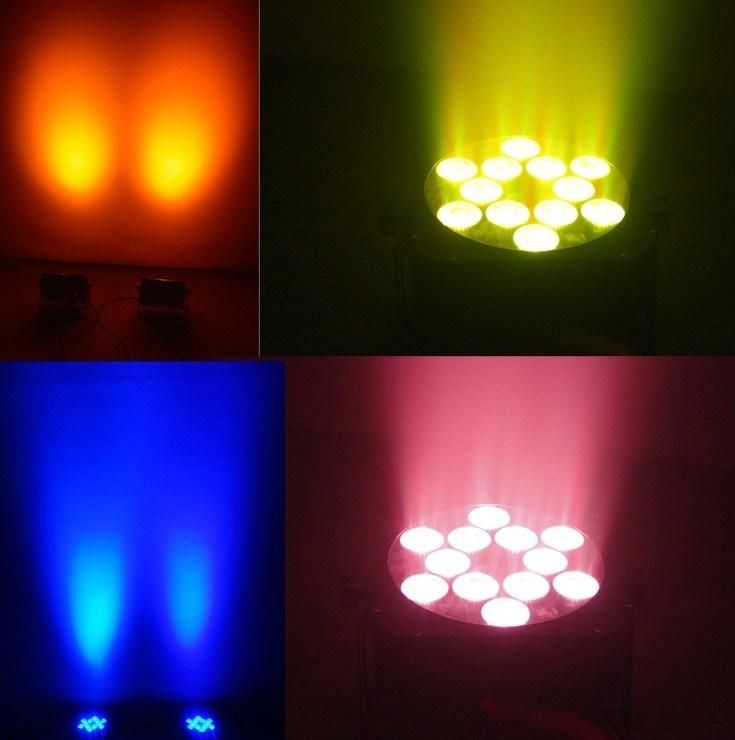 Indoor Party Lights Battery PAR 12X18W RGBWA UV 6 in 1 Wireless DMX Control Lights
