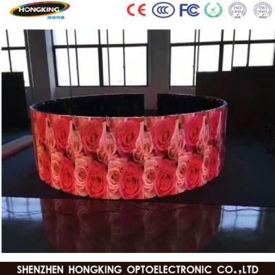 Full Color Indoor Curved P2.5 P4 P5 Flexible LED Video Display Screen Wall Soft LED Module