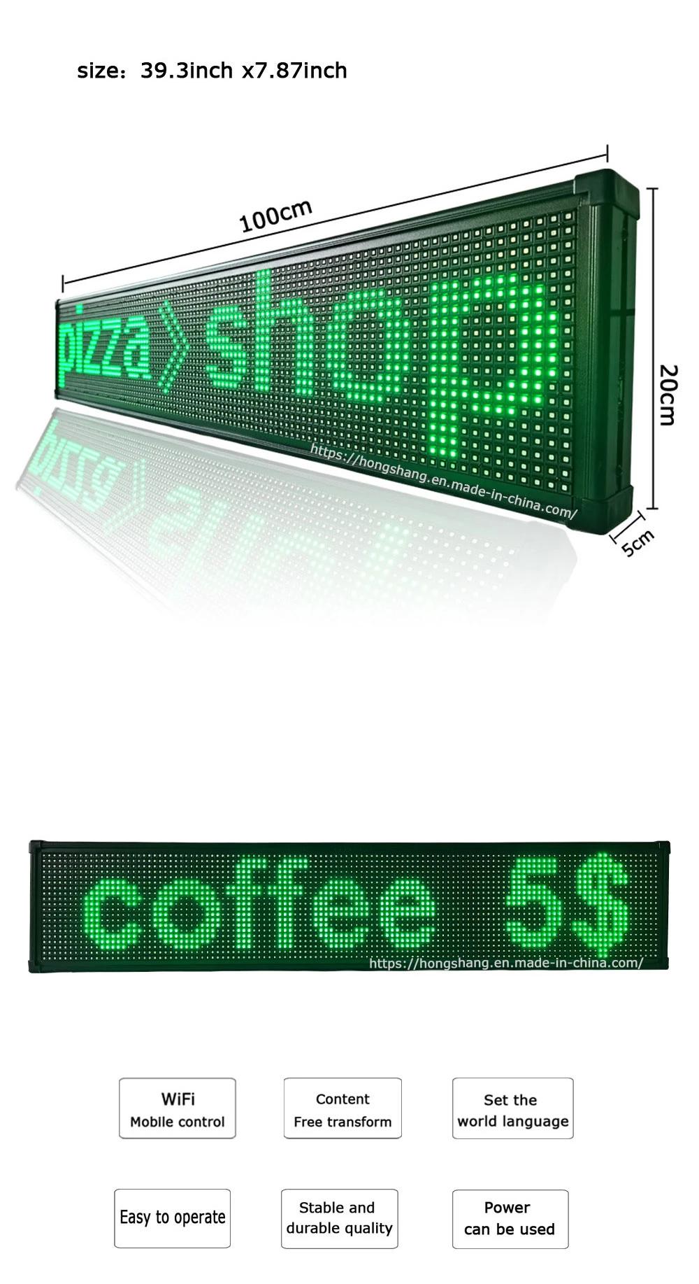 P10 Semi-Outdoor LED Advertising Alphabet Screen for Commercial Promotion