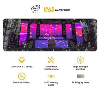 SMD 500*500mm P4.81 Full Color Stage Panel Waterproof Outdoor Backstage LED Screen