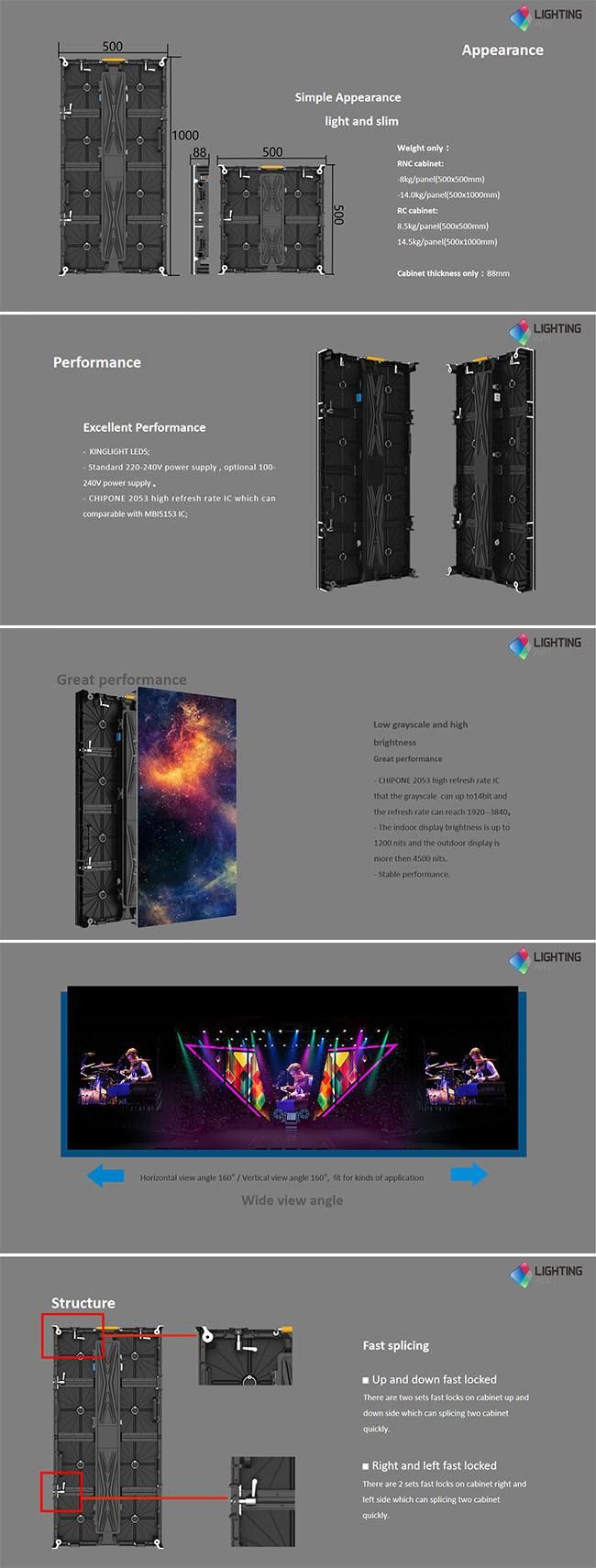 Eli Max P2.84 Indoor Stage Rental Hanging Curved LED Flexible Video LED Wall Display Screen