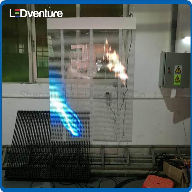 High Quality P7.81 Glass Building Transparent LED Display Billboard