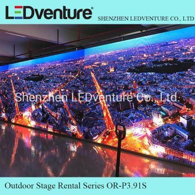Outdoor P3.91 500*500mm Rental LED Billboard