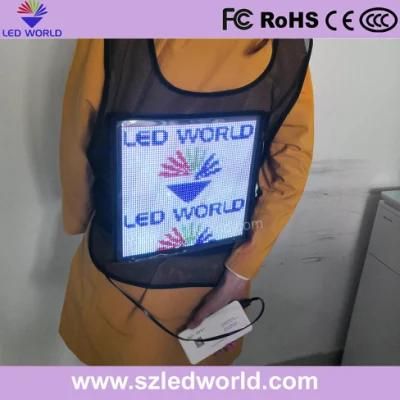The Soft LED Screen Vest Clothes on Canine for Rescueing