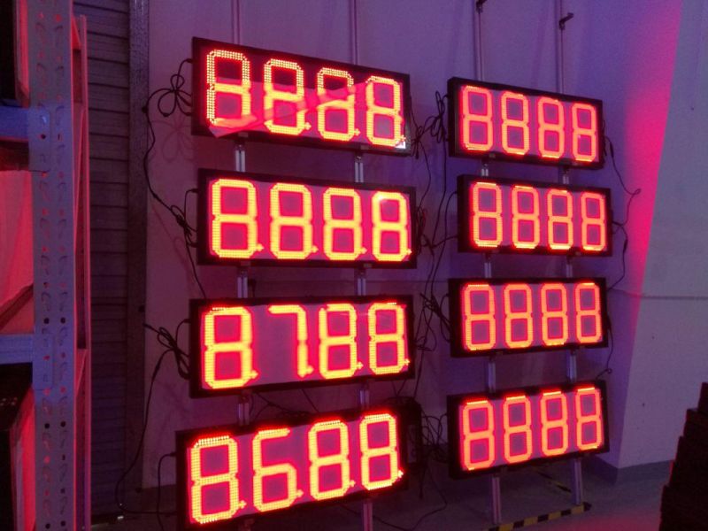 Regular 8.888 Segment LED Gas Price Sign 8" 12" 16" 20"