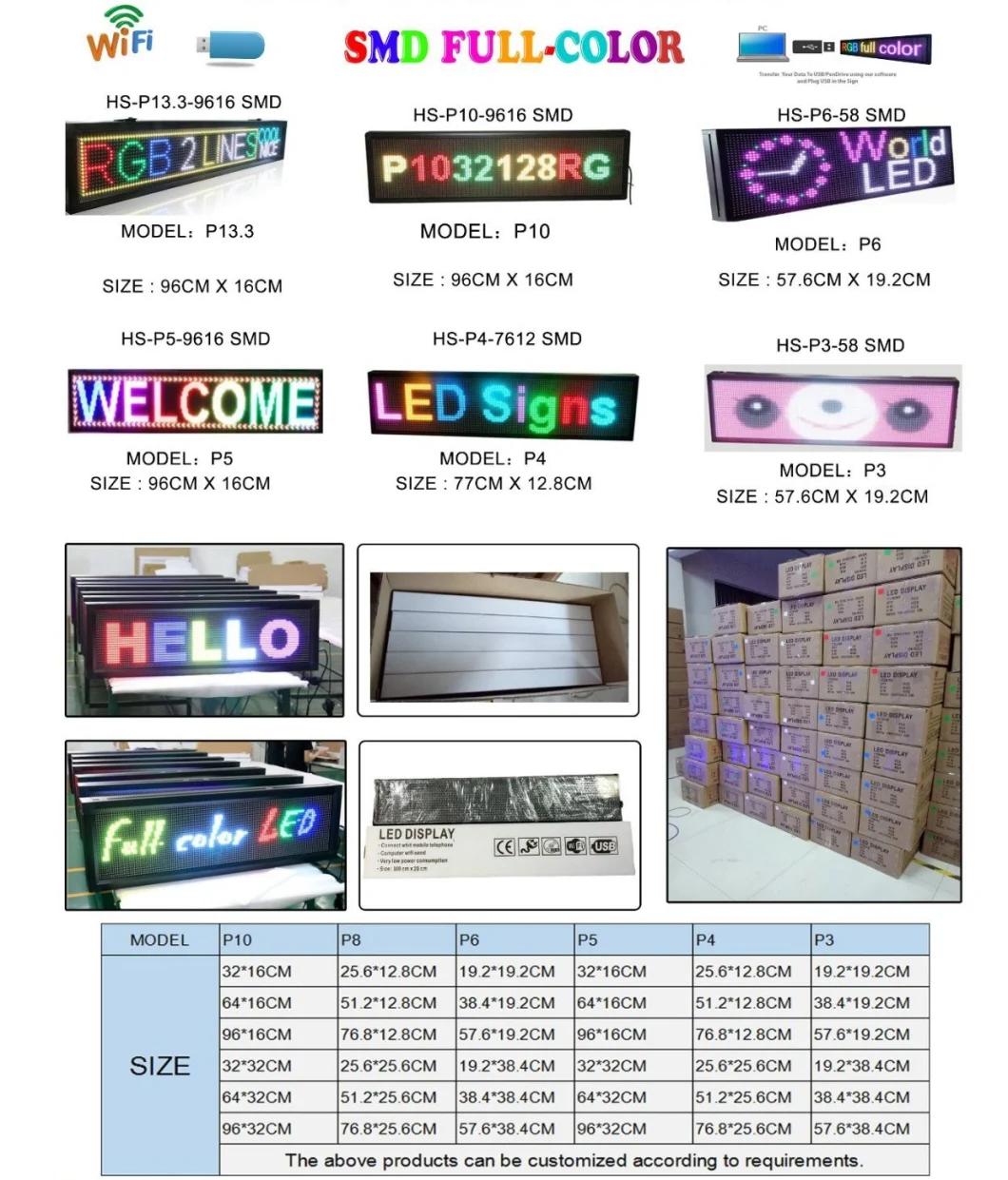 P2.5 Small Pitch Full Color LED Billboard WiFi to Send Text