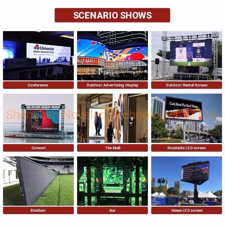 Shenzhen Factory Wholesalep5 P6 P8 P10 Advertising Outdoor Giant LED Screen