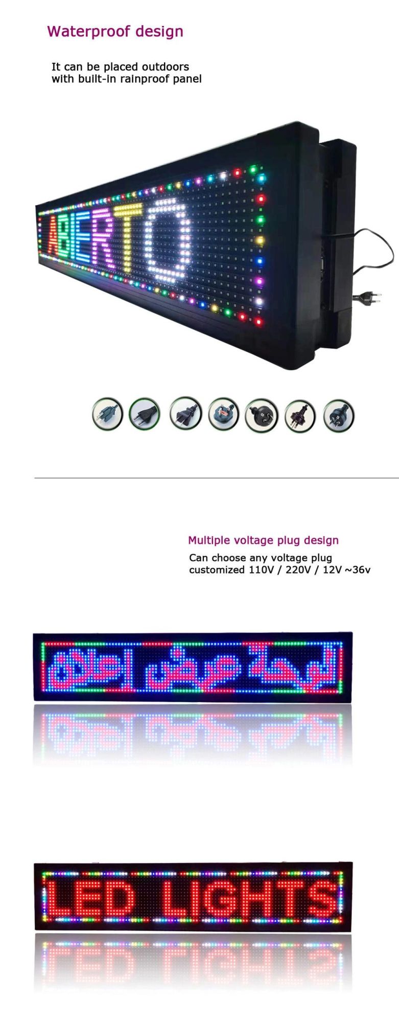 Outdoor Double-Sided Car LED Screen P10 Full Color Scrolling Display Sexy Movie Information Panel