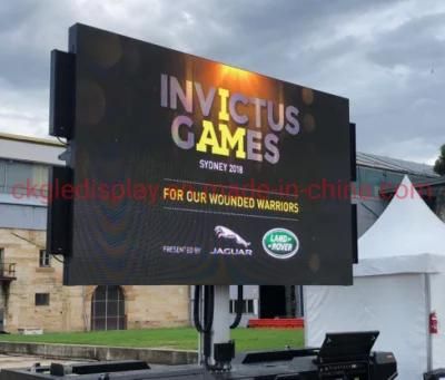 P6 (P4 P5) Outdoor Full Color Advertising LED Display Screen Trailer
