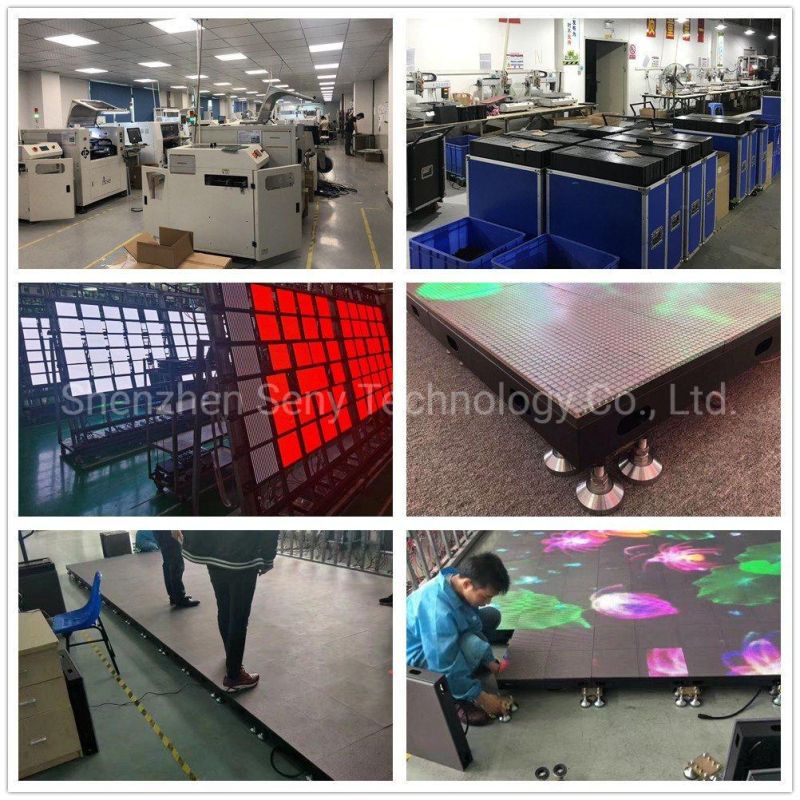 P6.25mm High Bright Weatherproof LED Video Floor for Disco Dancing with Interactive System Factory