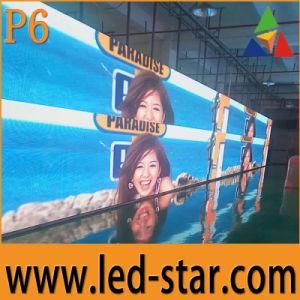 IP65 Waterproof P6 Rental LED Panel Display Moving Message Advertising Board
