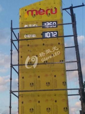 Glare-LED 8inch to 36inchpetrol Station Gas Station LED Digital Signage Advertising Pylon Sign for Price Display