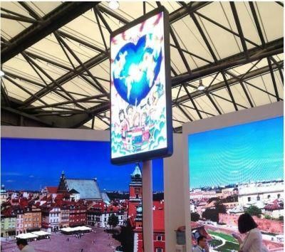 Full Color LED Screen SMD P3 Waterproof Street Lamp Pole 4G Advertising LED Billboard LED Display