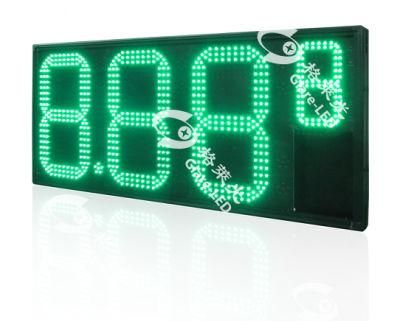 High Brightness Outdoor Electric Digital Price Sign Board RF Remote Wireless Control Gas Station LED Price Number Sign