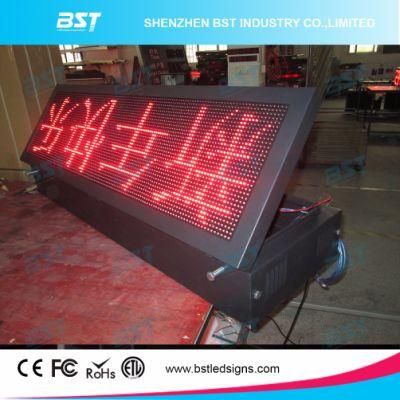 P10 Red Color Outdoor Moving LED Message Sign