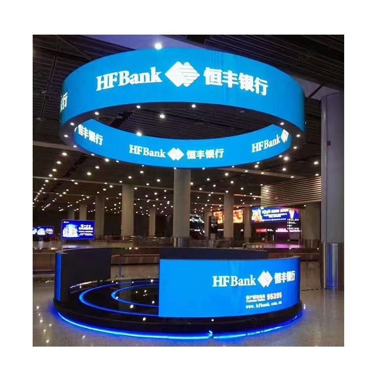 Indoor Curved P2.5 LED Screen LED Video Display Screen Soft LED Screen Flexible Cylindrical LED Screen P2.5