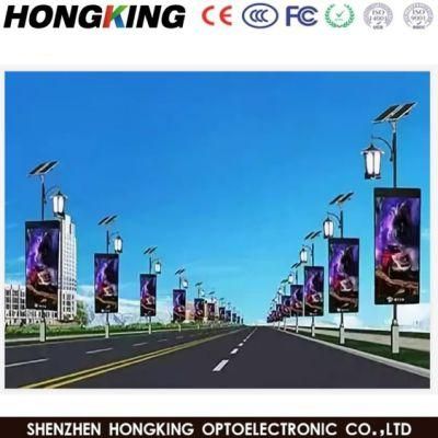 P3.3/P3.8 Street Lighting Pole Outdoor Media Smart LED Screen