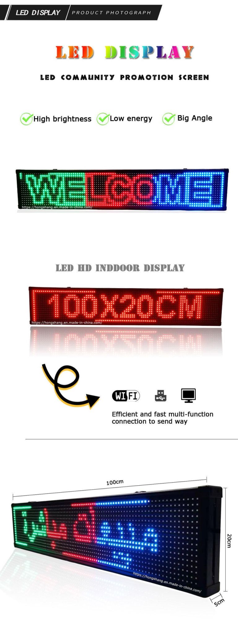 New LED Advertising Display Board, 12-24V Thin Auto Rolling Display,