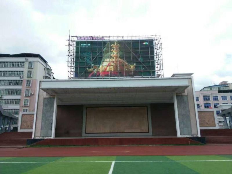 Wall Mounted Outdoor Full Color P2.5 P3 P4 P5 P6 P6.67 P8 P10 P16 Fixed Installation Curved LED Display