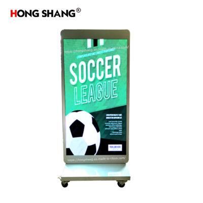 Indoor LED Scrolling Display Module Standing Poster Advertising Machine Window LED TV