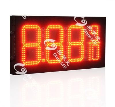 Outdoor 12inch 8.889/10 Red Green LED Gas Price Display Fuel Price Sign