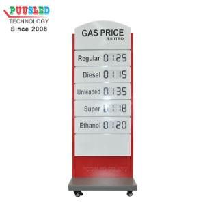 Outdoor LED Gas Station Price Display Gas Boards Prices Gas Station LED Signs Standing Oil Price Sign