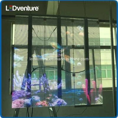 Full Color Indoor P7.81 Transparent Advertising LED Sign Board Display Panel
