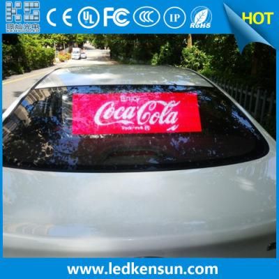 Indoor Advertising P2.6-5.2mm Car Rear Window Transparent Car LED Display