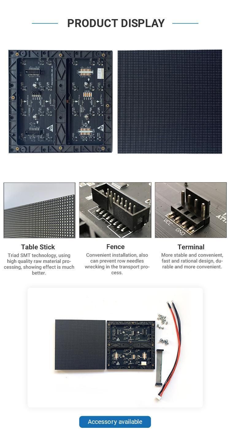 Indoor P2.976 LED Display Module Panel Advertising Board 250*250mm with Mask