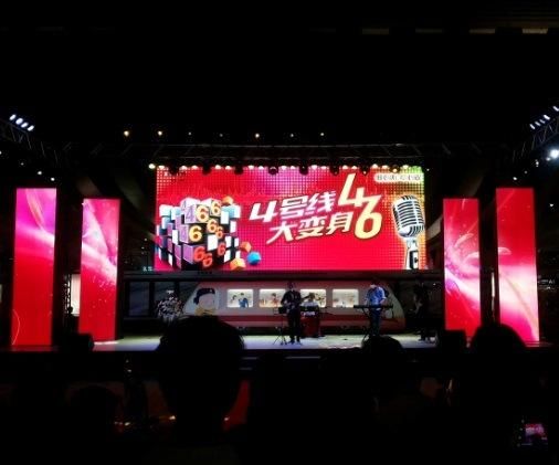 Kensun Full Color Stage Background Backdrop Advertising Outdoor P6 Rental LED Display