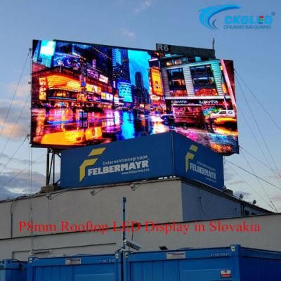 Full Color P8 Indoor and Outdoor Advertising LED Display Screen