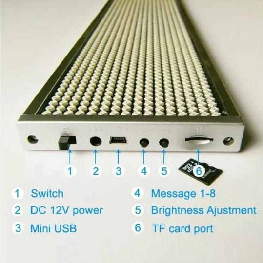 Remote Control Running Two Lines Scrolling Message Display Board