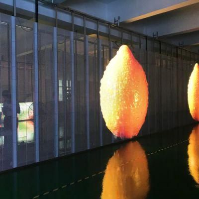 Super Slim HD Transparent Advertising LED Display LED Video Screen Glass Curtain Wall